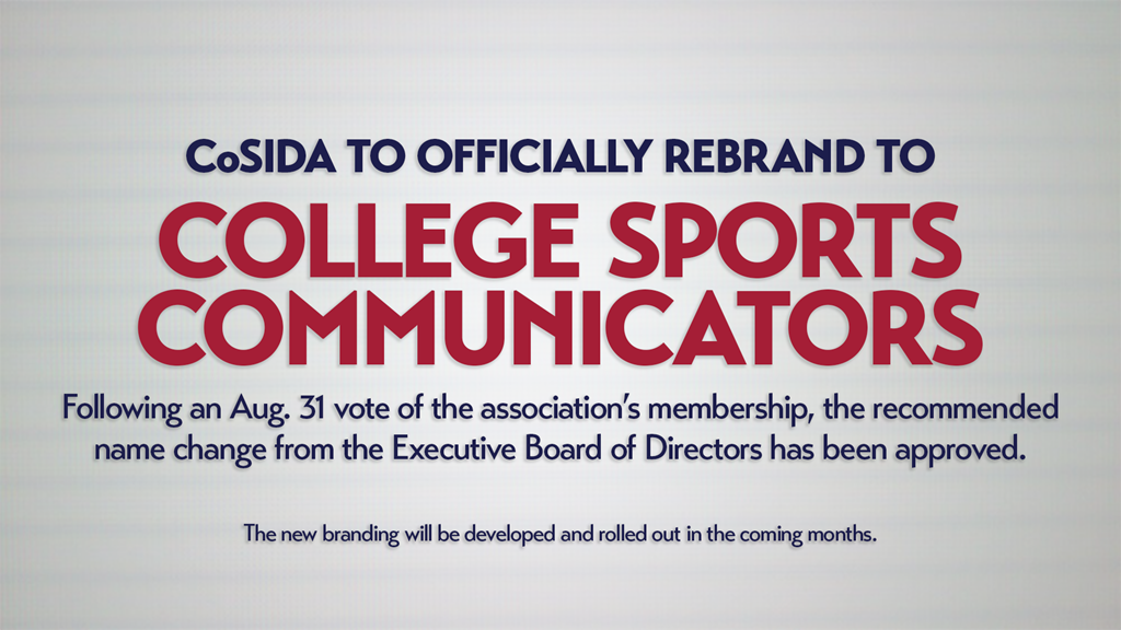 CoSIDA To Officially Rebrand To College Sports Communicators